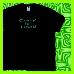 Unisex.Black w/ green font.